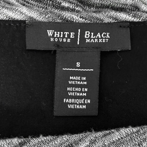 🆕 White House Black Market – Gray Long Sleeve Layered Stretch Top – Small - Picture 10 of 11